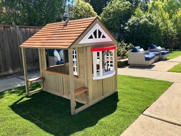 wooden outdoor playhouse costco