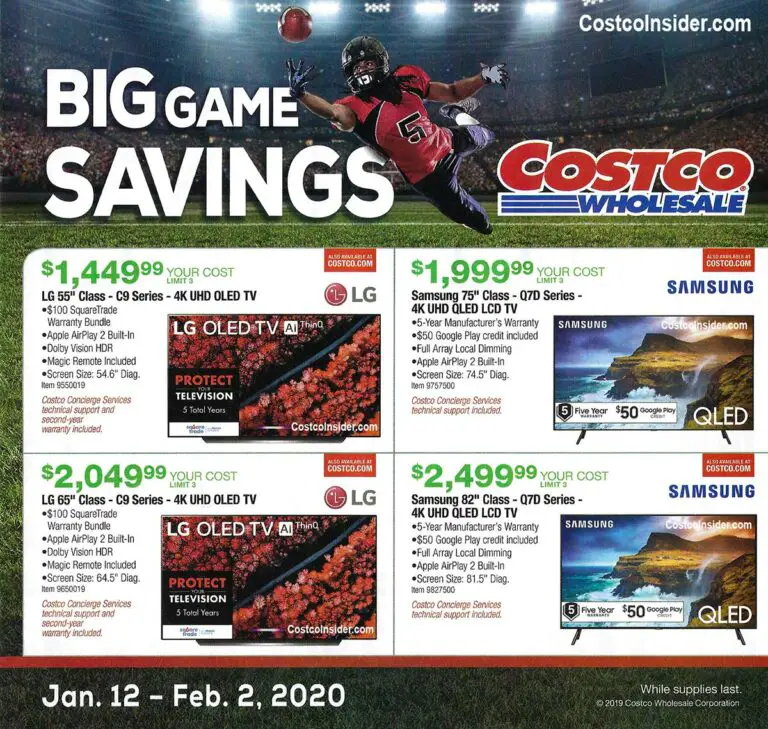 Costco Super Bowl TV Deals 2020 Costco Insider