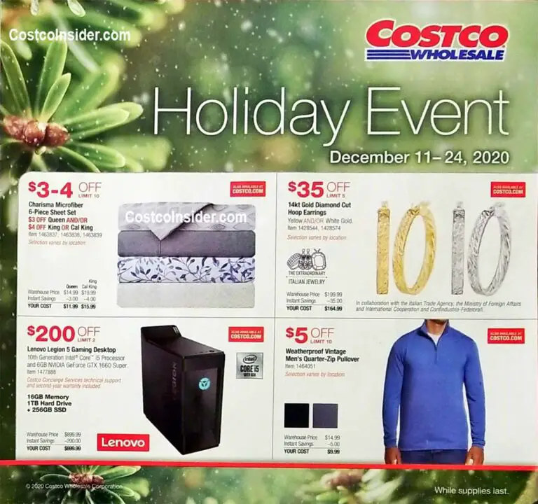 holiday savings Costco Insider