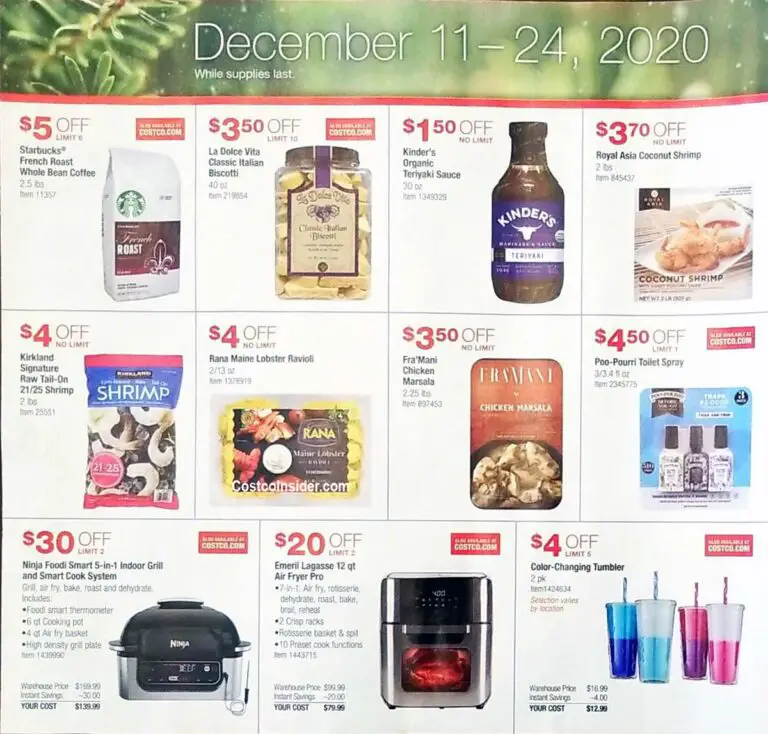 Costco Holiday Handout 2020 Coupons Costco Insider