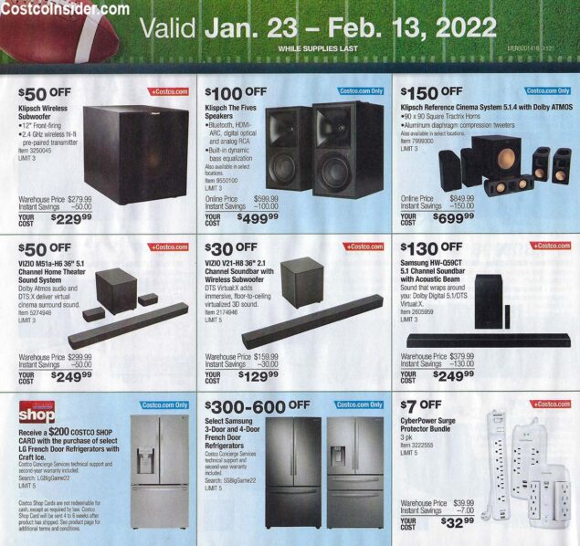 Costco Super Bowl TV Deals 2022