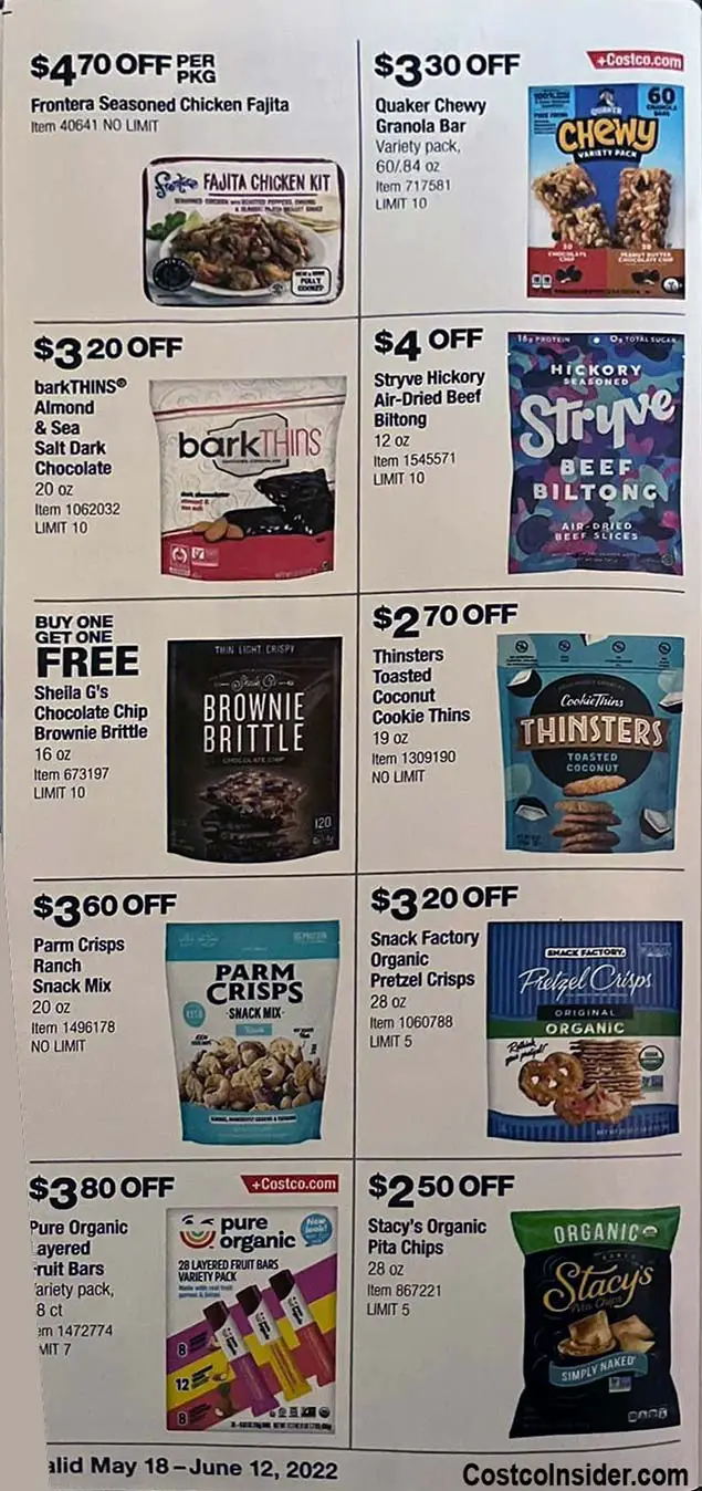 Costco May and June 2022 Coupon Book Page 16 Costco Insider