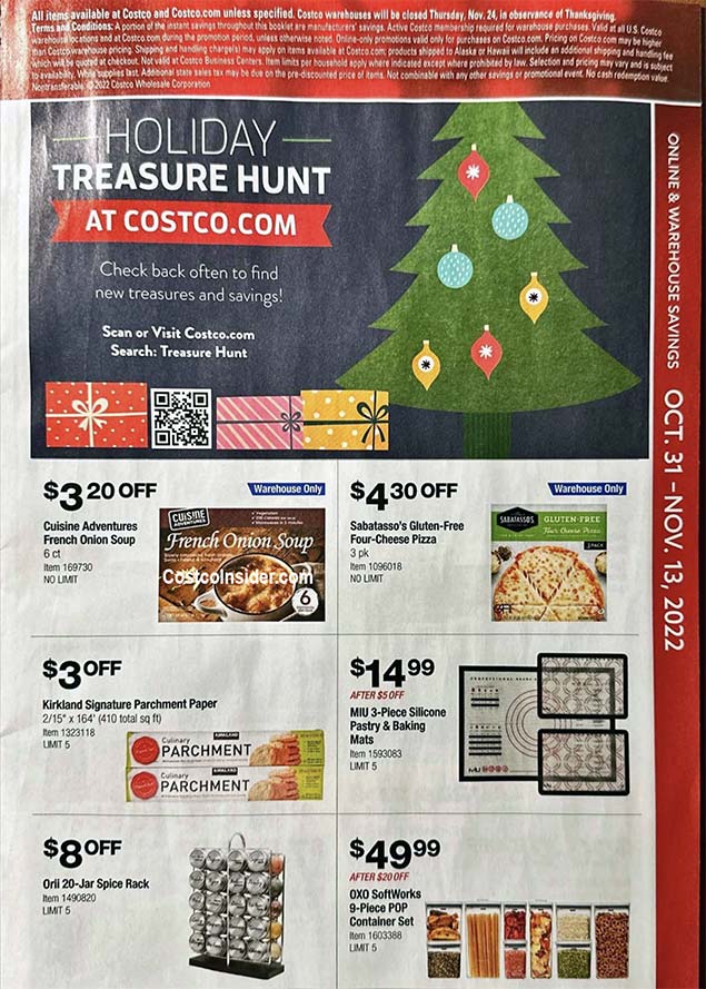 Costco Holiday Savings 2022 - Gather Lemons