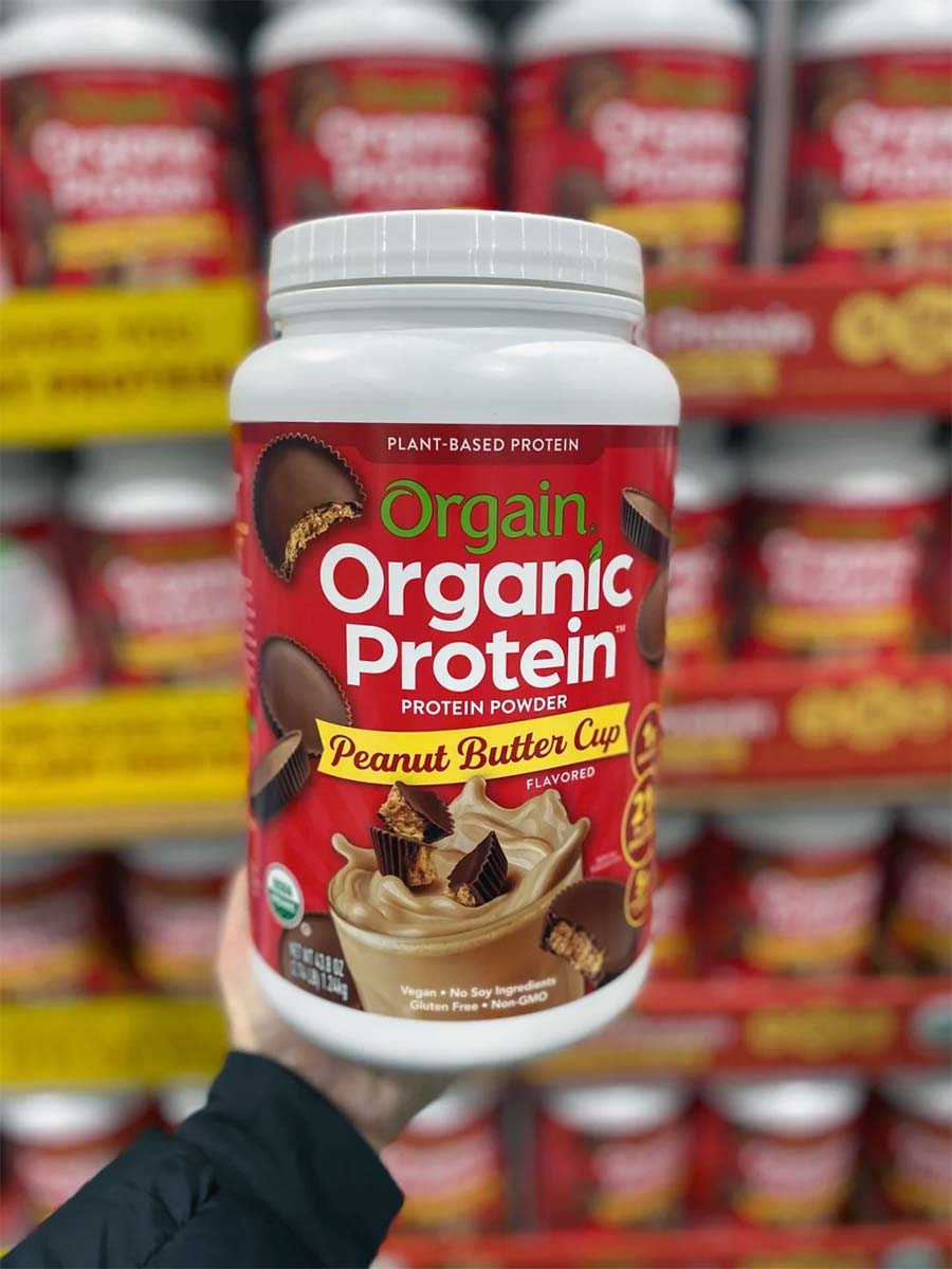 Orgain Organic Protein Powder, Peanut Butter Cup, 2.74 lbs
