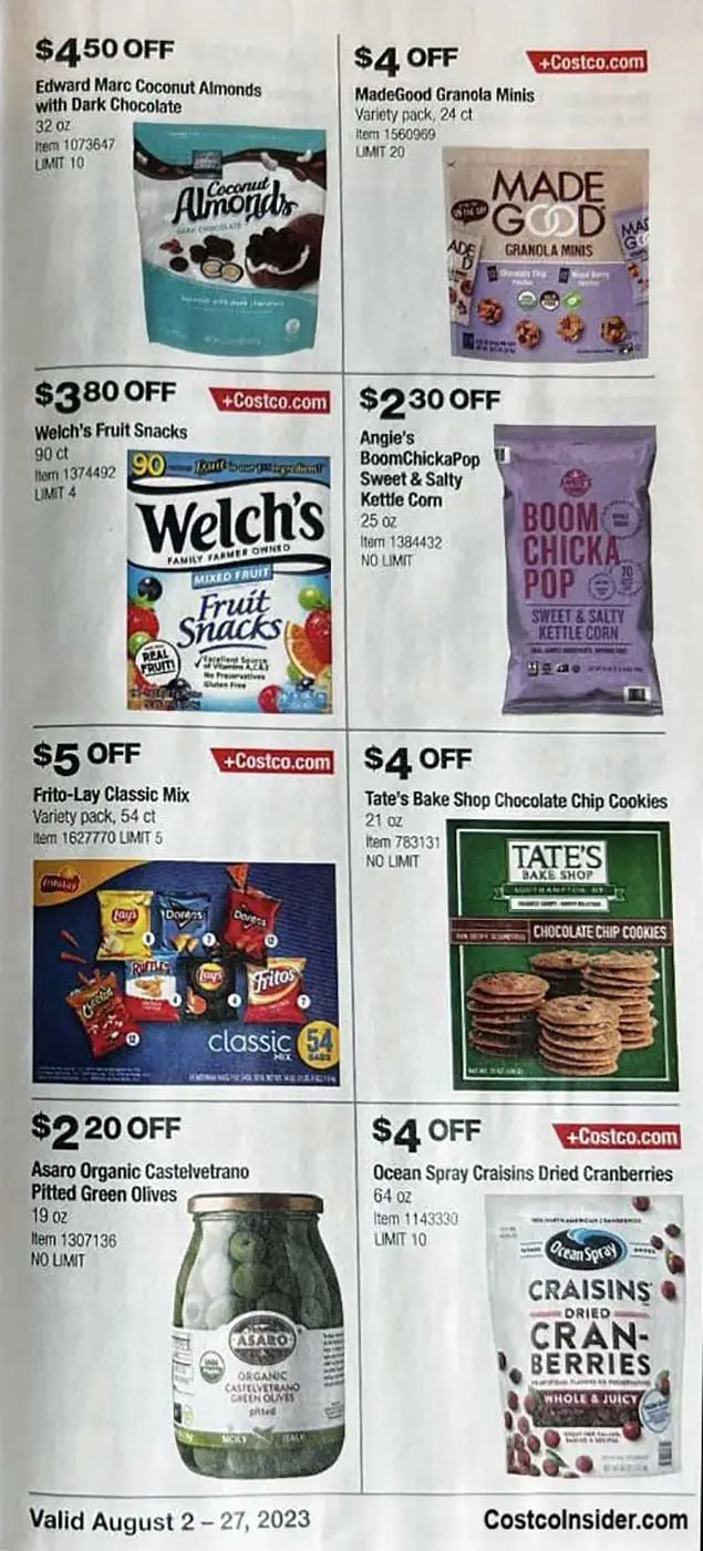 Costco August 2023 Coupon Book Costco Insider